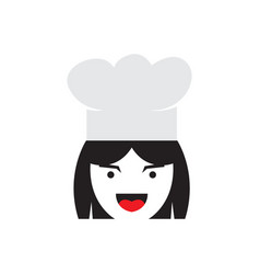 Girl Chef Icon Logo