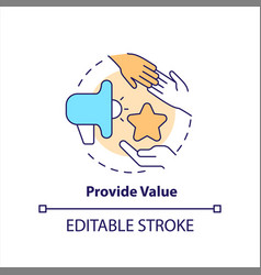 Provide Value Concept Icon