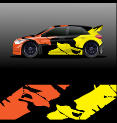 Rally Car Decal Graphic Wrap