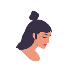 Young Woman Face Icon