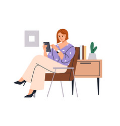 Businesswoman Using Mobile Phone Cellphone