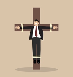 Crucified Business Man