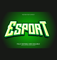 Editable Text Effect Green Esports Style