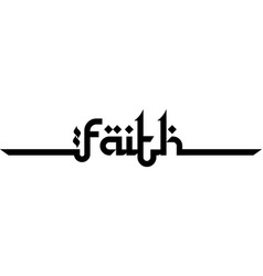 Faith Text Arabic Stye Text