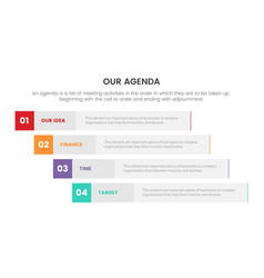 Agenda Infographic Concept For Slide Presentation