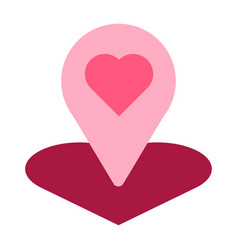 Dating Pointer Gps Pin Decorated Heart Icon