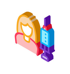 Injections For Women Rejuvenation Isometric Icon