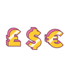 Pound Euro Dollar Icon