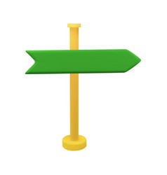 3d Green Arrow Direction Stock