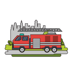 Firetruck Vehicle Isolated