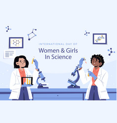 Background International Day Women Girls Science