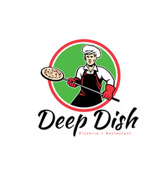 Deep Dish Pizza Logo