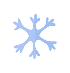 Simple Doodle Snowflake Blue Color