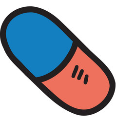 Hand Drawn Capsule Pill