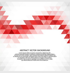 Red Triangle Wave On White Background