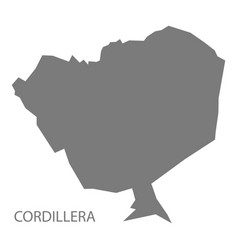 Cordillera Paraguay Map Grey