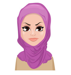 Face Expression Of Arabic Woman - Angry