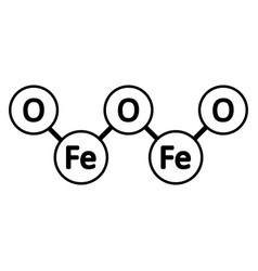 Iron Oxide Molecule Icon