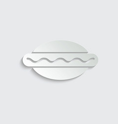 Paper Hot Dog Icon Food Icon Fast Food Icon