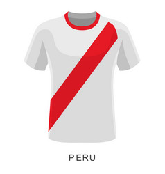 Peru World Cup Football Shirt Cartoon