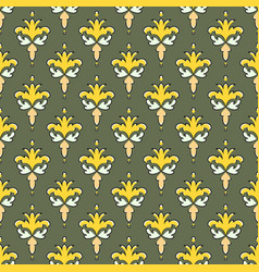 Seamless Oriental Pattern Damask Style