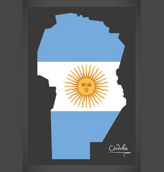 Cordoba Map Of Argentina With Argentinian