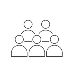 Flat Icon Of A Group People