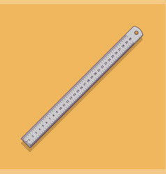 Ruler Stationery Back To School Flat Cartoon