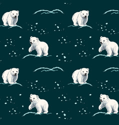 Polar Bears In A Pattern