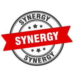 Synergy Stamp Label On Transparent