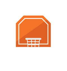 Basketball Board Icon Flat Sport Exercise