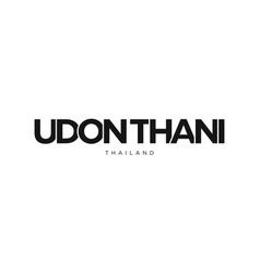 Udon Thani In The Thailand Emblem Design