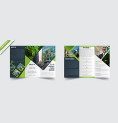 Corporate Green Trifold Brochure Template