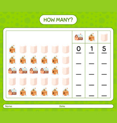 How Many Counting Game With Christmas Icon