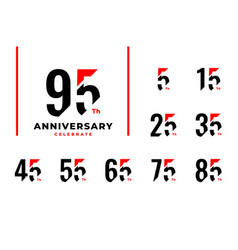 Anniversary Number Design For Greeting Moment