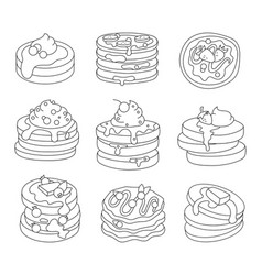 Breakfast Pancakes Coloring Page Stacks Of Tasty