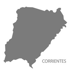 Corrientes Argentina Map Grey