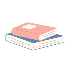 Cute Cartoon Style Doodle Stack Of Books