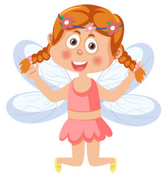 Cute Fairy Girl Cartoon Character