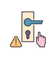 Do Not Touch Door Handle Related Icon