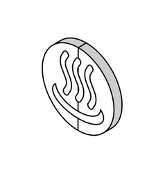 Heat Symbol Isometric Icon