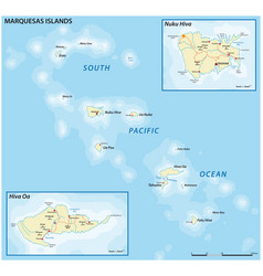 Map Of The Marquesas Islands French Polynesia