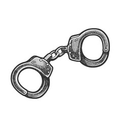 Police Handcuffs Sketch