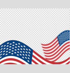 Usa Flag Wavy Unfolding Blurred Effect