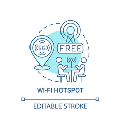 Wi-fi Hotspot Blue Concept Icon