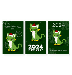 Cute Dragon New Years Green