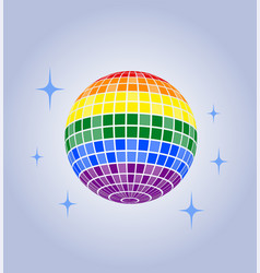 Disco Ball Icon Lgbt Rainbow Pride