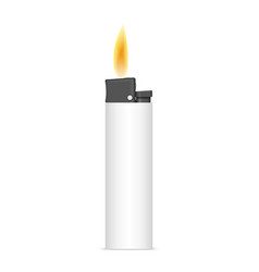 Photorealistic Lighter With Fire 3d