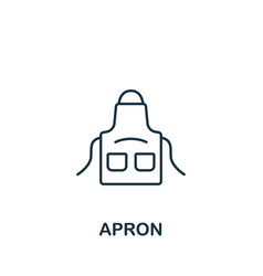 Apron Icon Monochrome Simple Barber Shop Icon