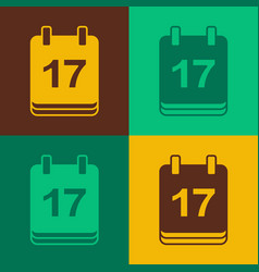 Pop Art Saint Patricks Day With Calendar Icon